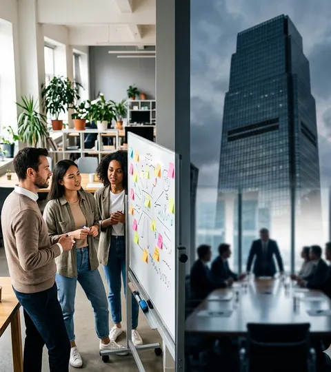 Working across agile businesses and large enterprises to stay close to the market